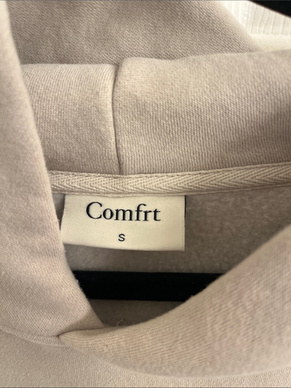 Comfort Crewneck Hoodie in Beige - Picture 2 of 3
